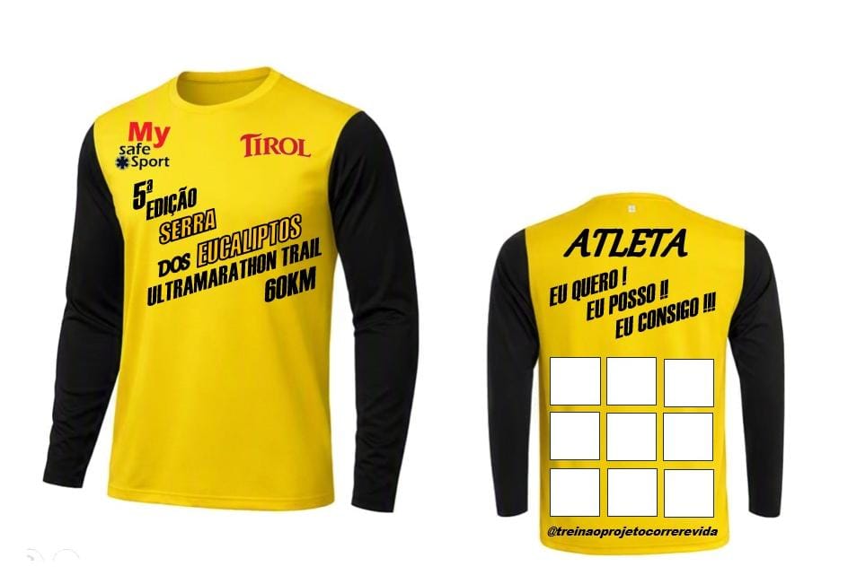KIT COMPLETO COM CAMISETA ULTRA 60KM MASCULINO E FEMININO 60+